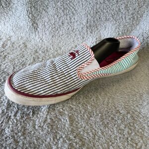 Sperry x Brooks Brothers Sneaker Men 13 Striped Seersucker Canvas Top Sider Shoe